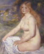 Pierre Renoir Blonde Bather Sweden oil painting artist